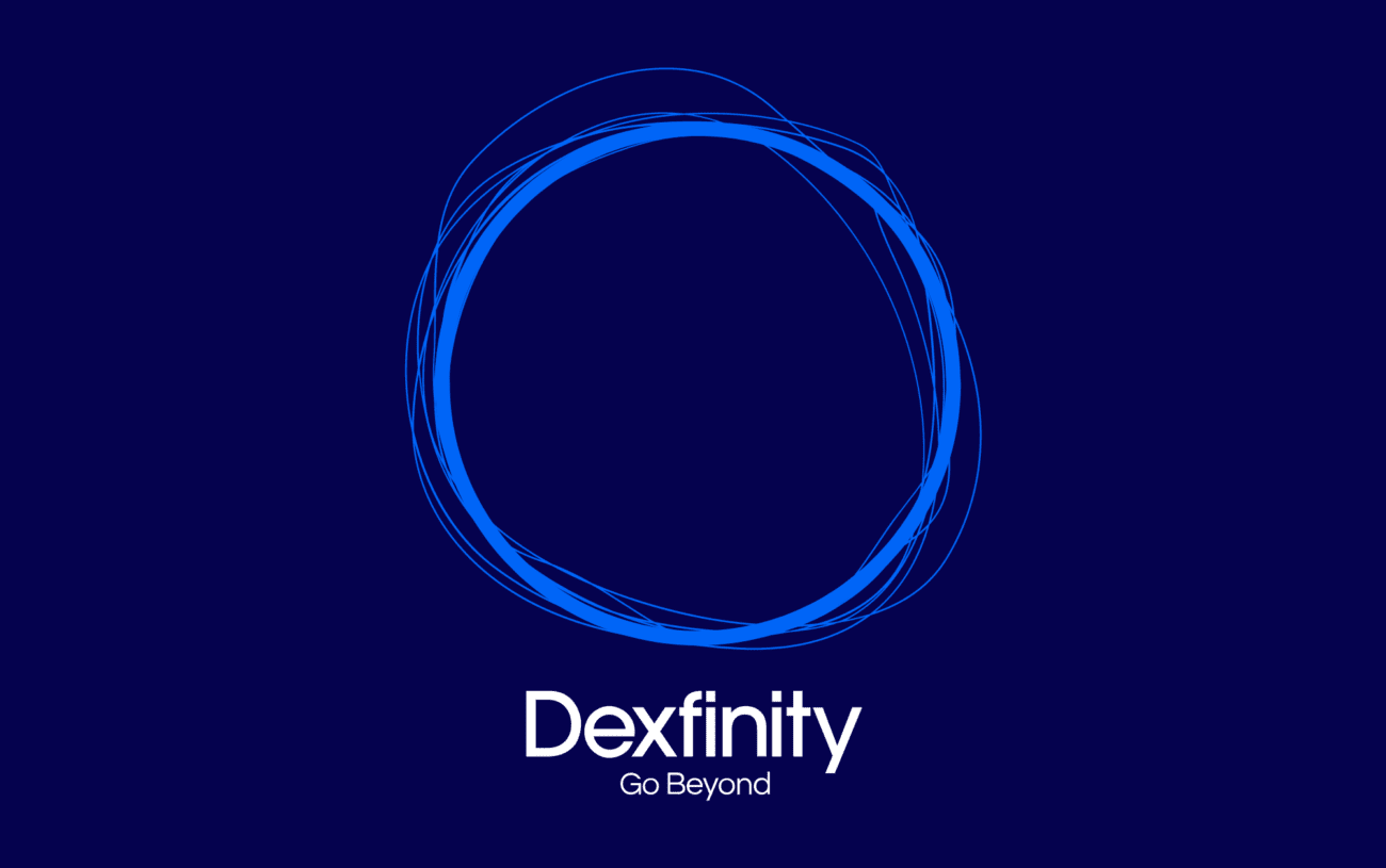 Dexfinity logo dark verzia