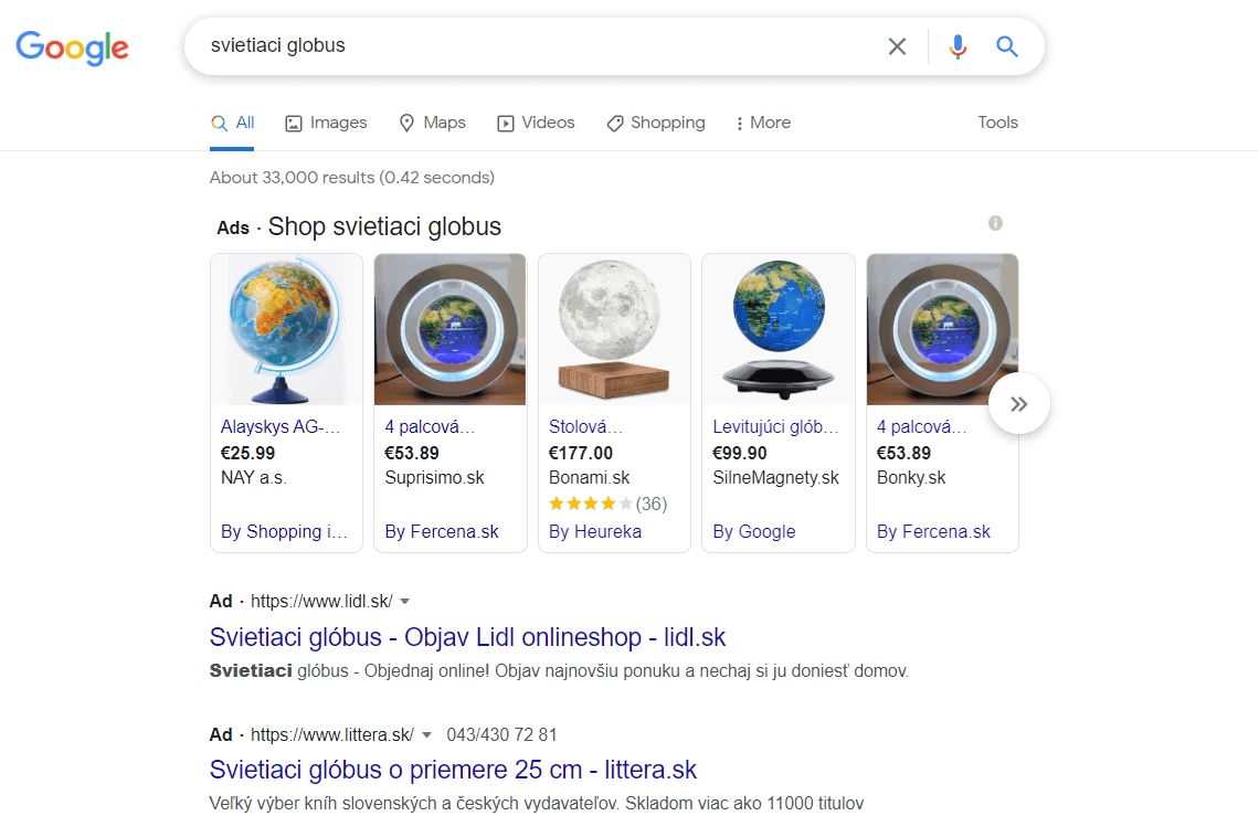 Platená reklama na Google spĺňa parametre natívnej reklamy.