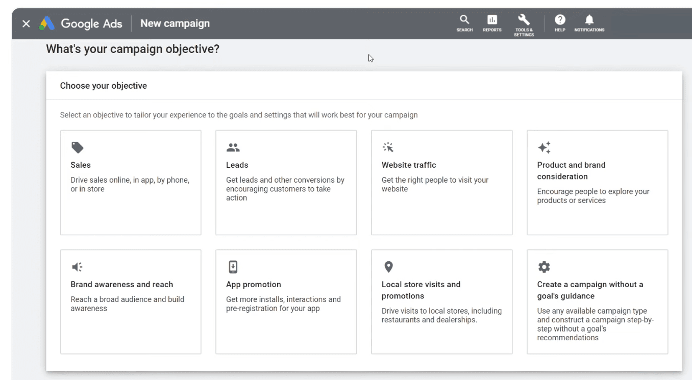 Nastavenie cieľov reklám pri Google Ads Performance Max