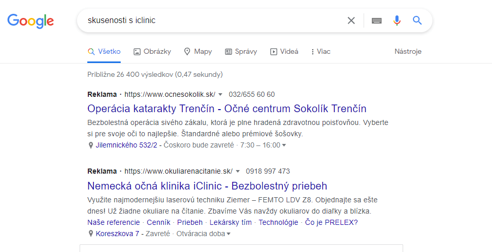 Inzerovanie na kľúčové slová konkurencie môže fungovať ako efektívny marketing.