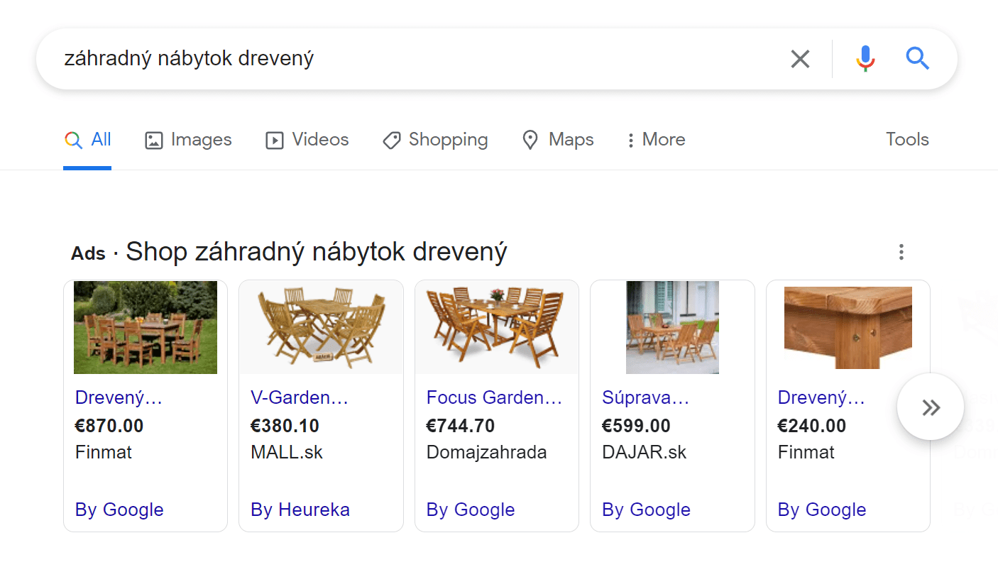 Google uprednostňuje nákupné reklamy