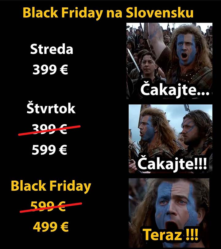 Black Friday cenotvorba