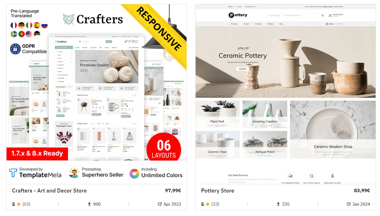 Themes in PrestaShop