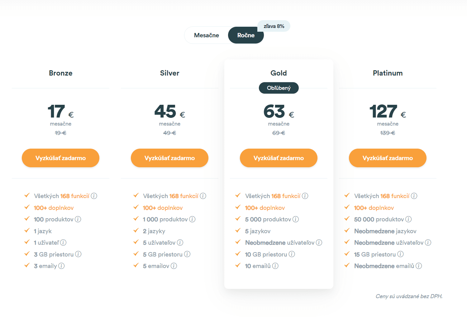 Creation of an online store through Upgates prices