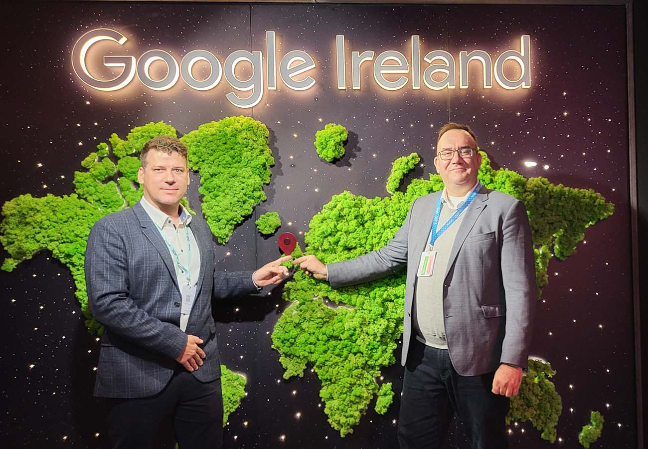Michal Lichner a Ján Aštary v Dubline na Google Partner Awards