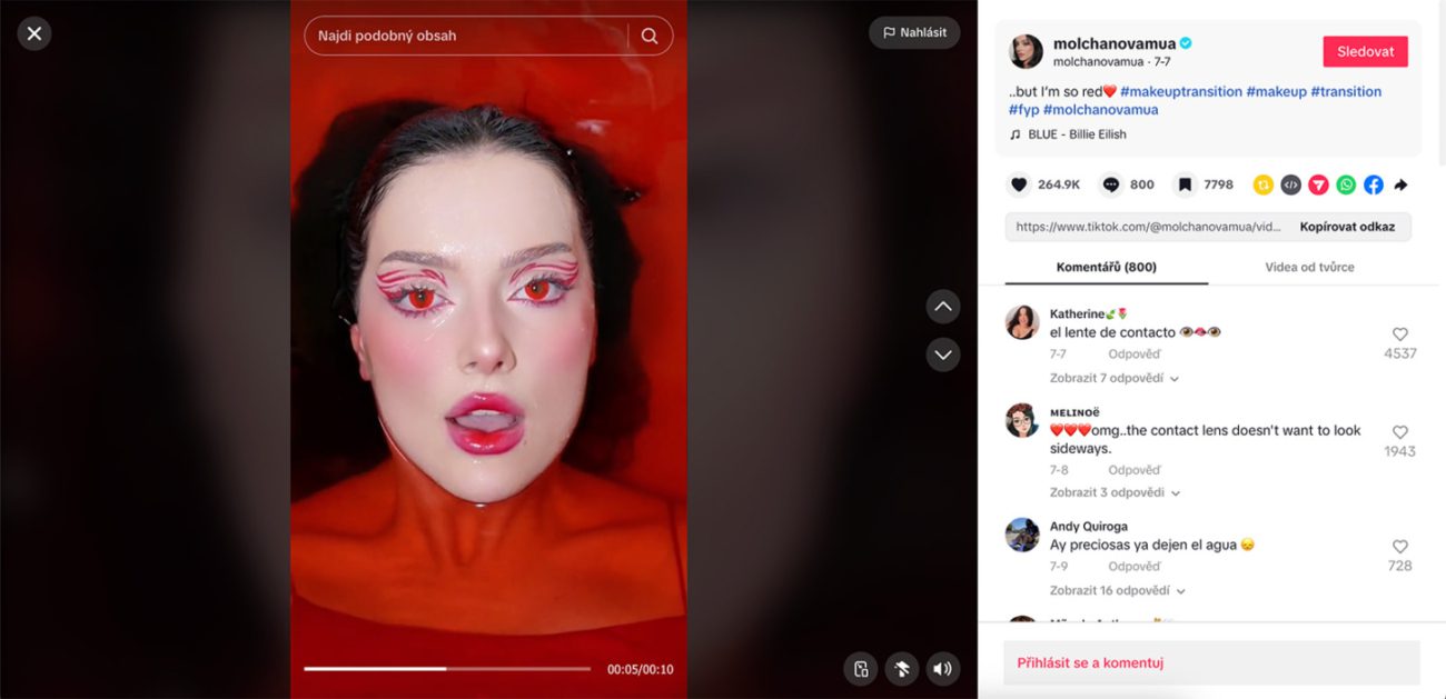 TikTok video príklad
