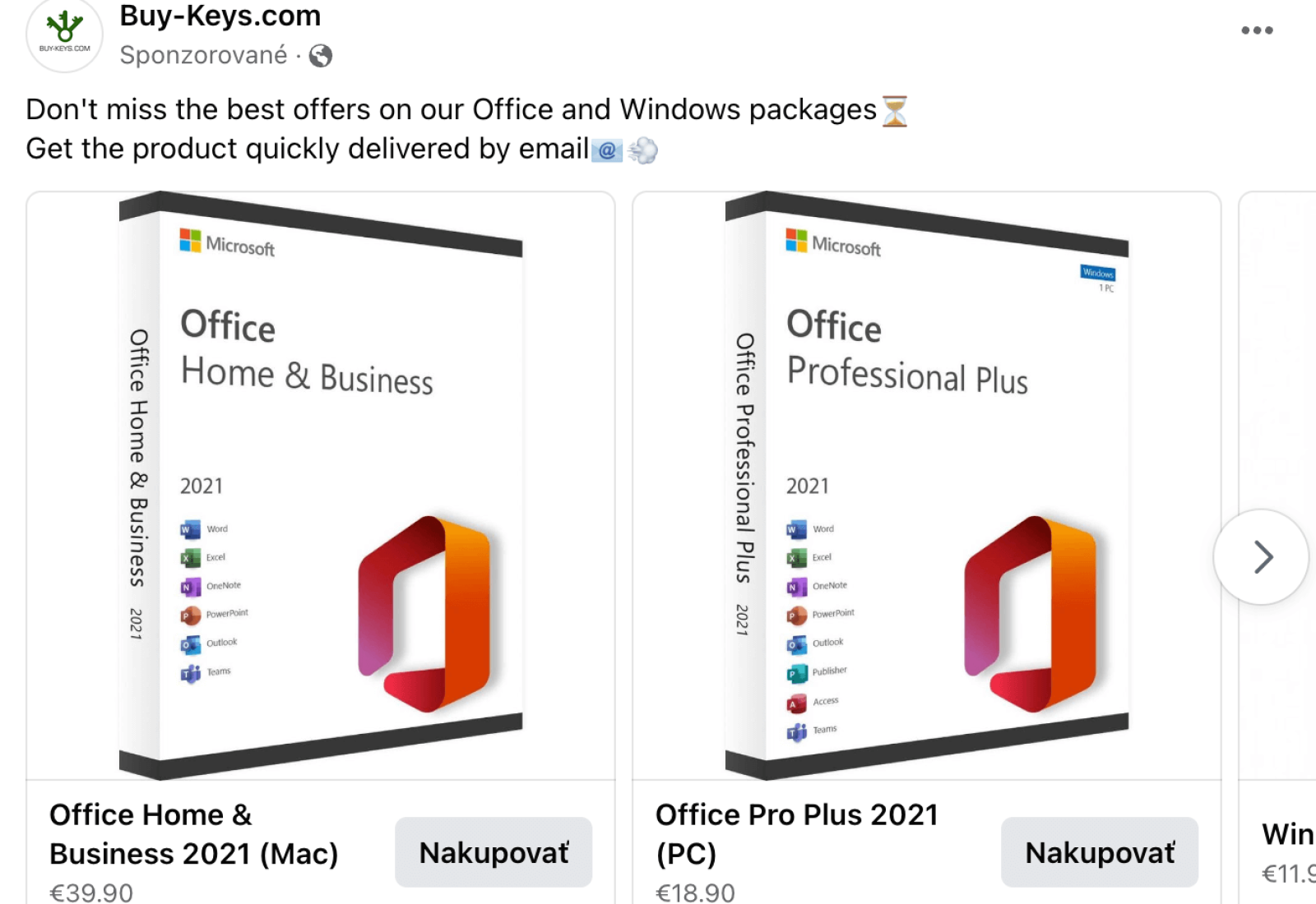 MS Office remarketing